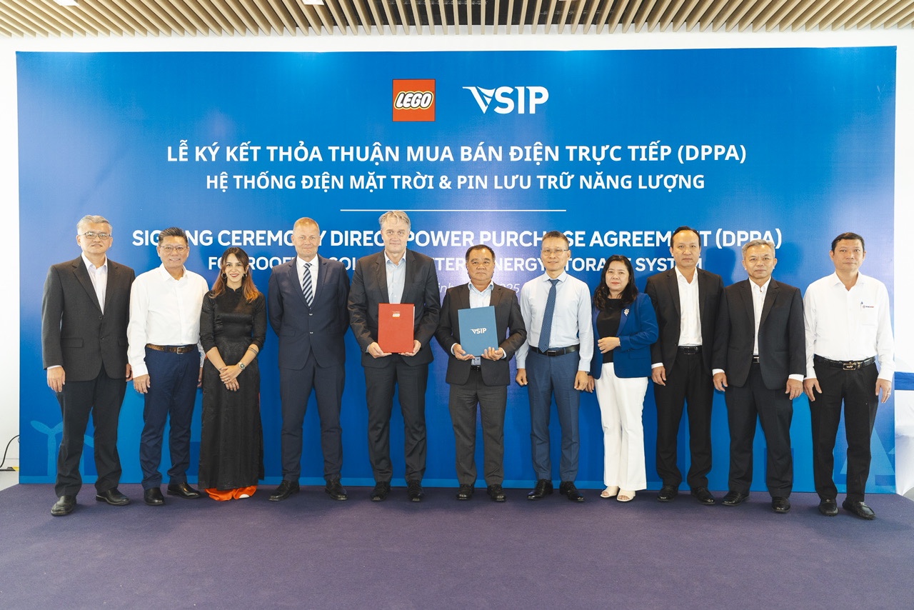 LEGO MANUFACTURING VIETNAM SIGNS DIRECT POWER PURCHASE AGREEMENT WITH VSIP TO SUPPORT SUSTAINABILITY AMBITION