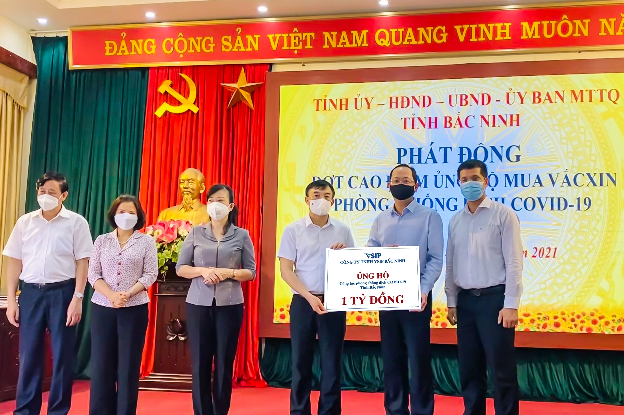 VSIP BAC NINH’S CONTINUED SUPPORT TO THE BAC NINH PROVINCE AMIDST THE COVID PANDEMIC