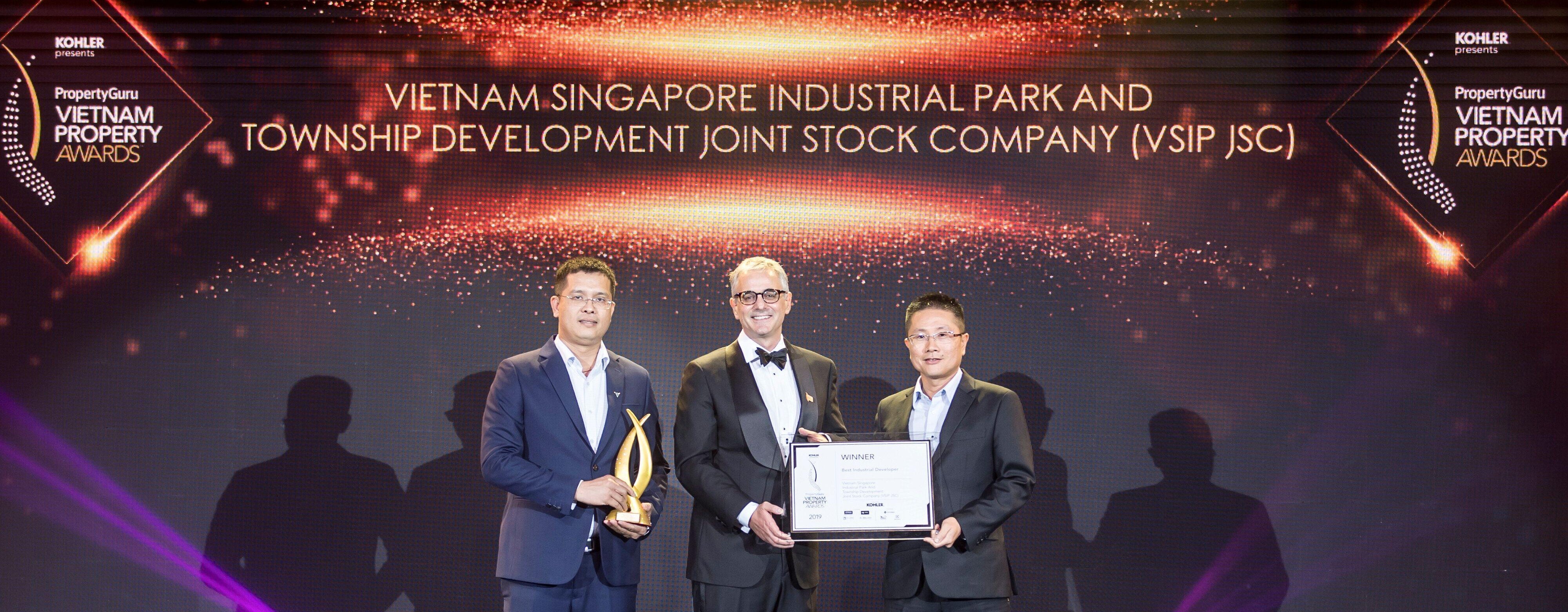 VSIP BAGS MULTIPLE AWARDS AT THE VIETNAM PROPERTY AWARDS 2019